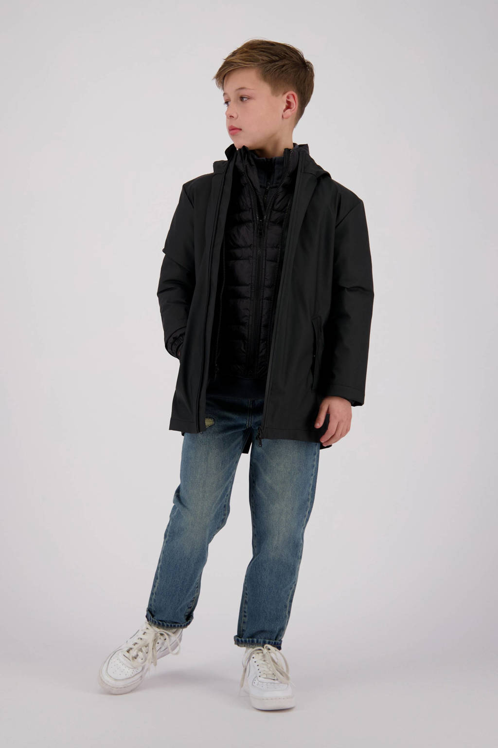 Vingino kids regenjas Monsoon zwart