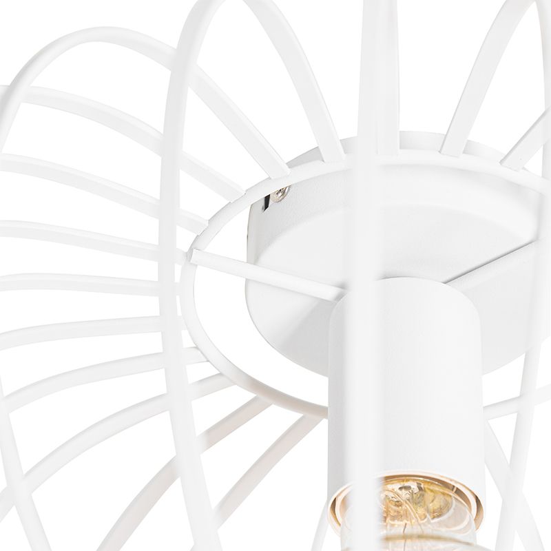 Design plafondlamp wit 39 cm - Johanna