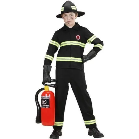 Widmann Kinder Kostüm / Feuerwehrmann mit Hemd, Hose und Mütze / Größe: 140