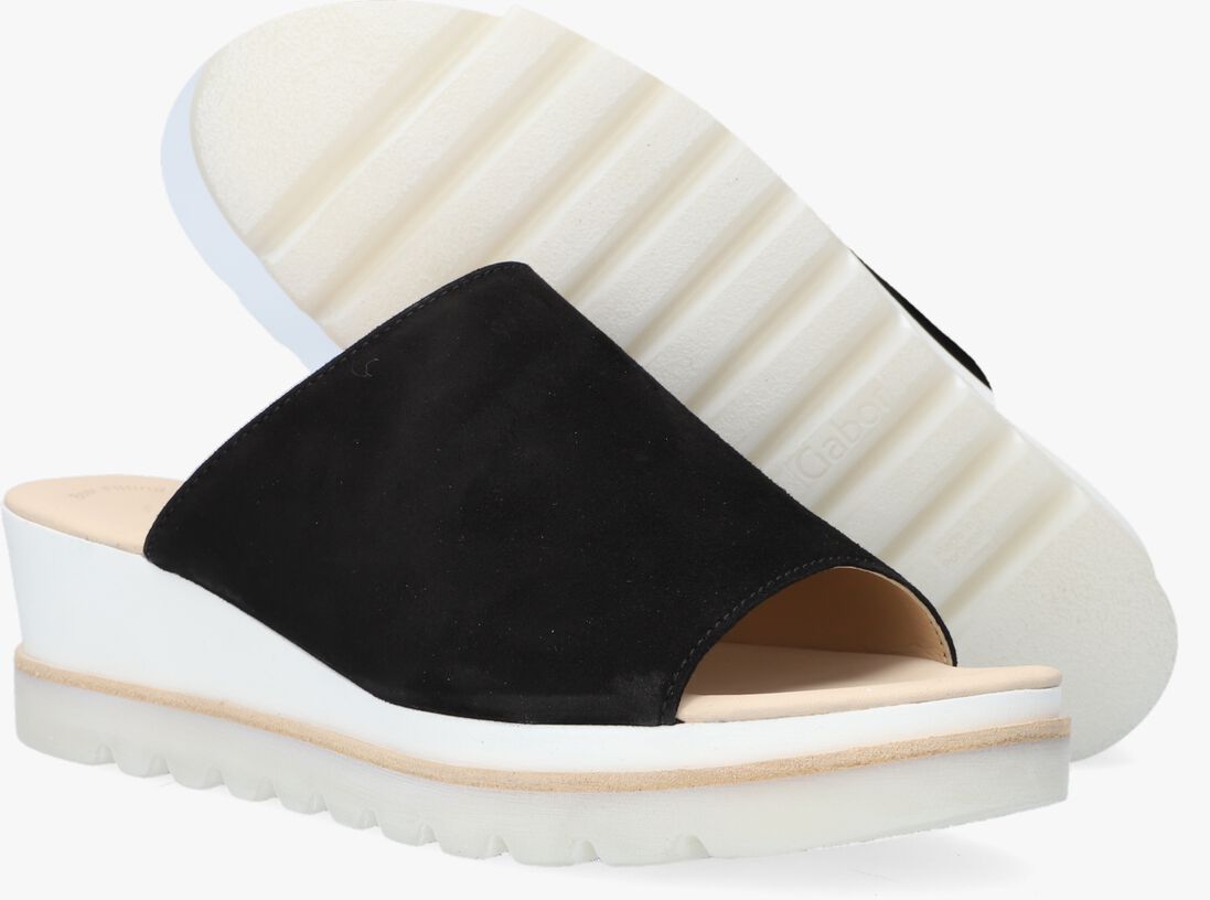GABOR zwarte gabor slippers 643.1