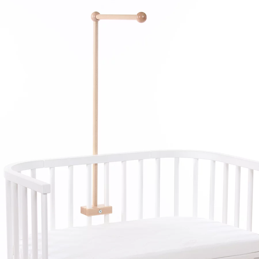 babybay® Mobilehalterung passend für alle Modelle mit Rundstäben natur lackiert