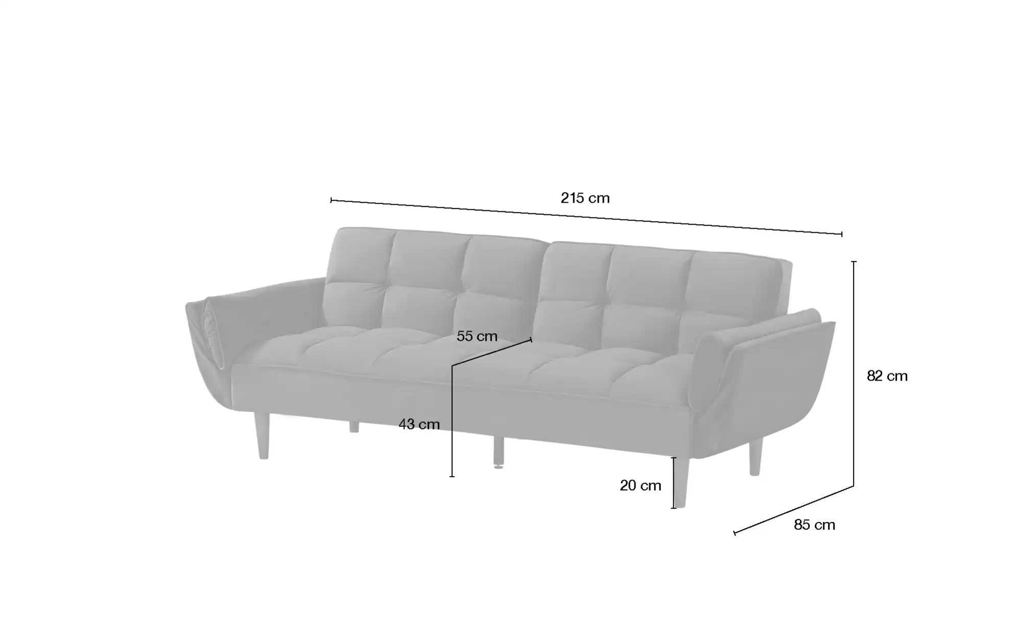 Playboy Schlafsofa Scarlett