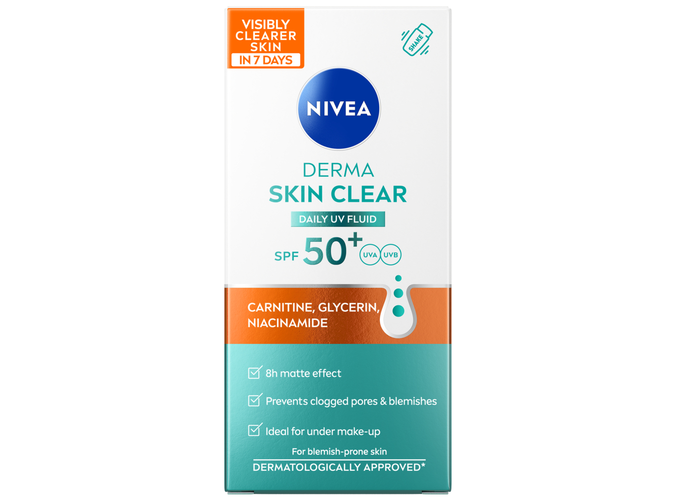 CREME FLUIDO NIVEA DERMA SKIN CLEAR FP50 40ML