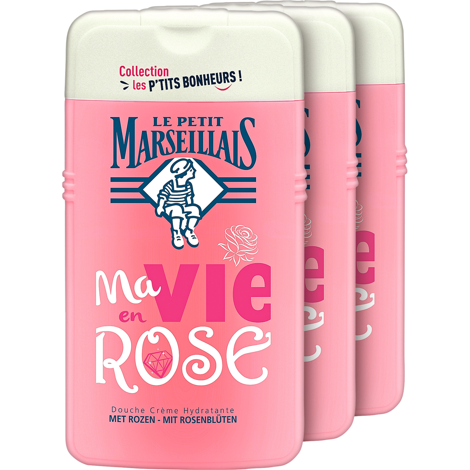 Le Petit Marseillais Duschgel Ma vie en rose 3 x 250 ml