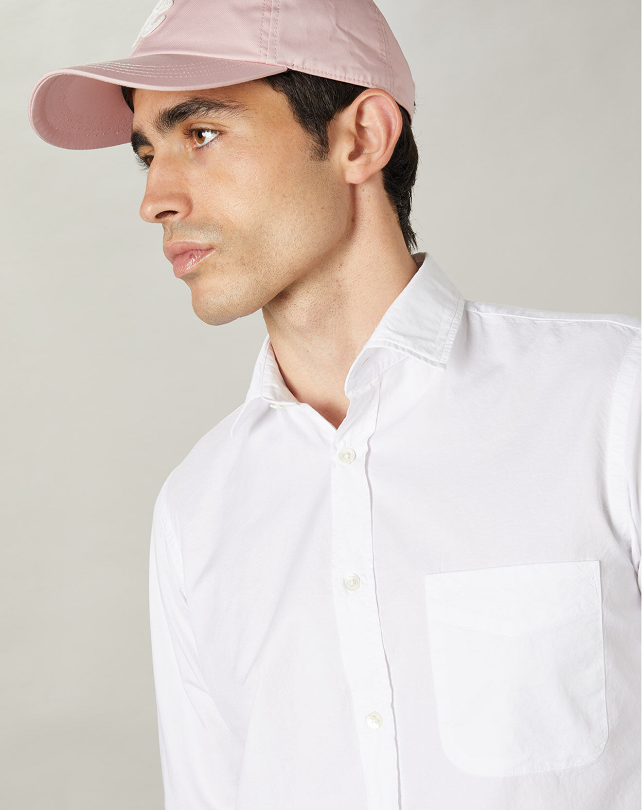 Hartford Chemise slim Storm Pat blanche