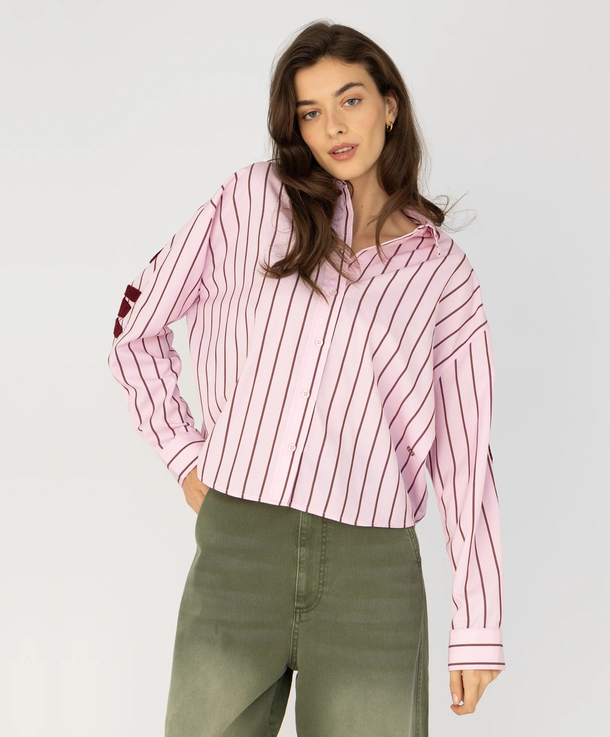 Anna Blue Dames blouse roze