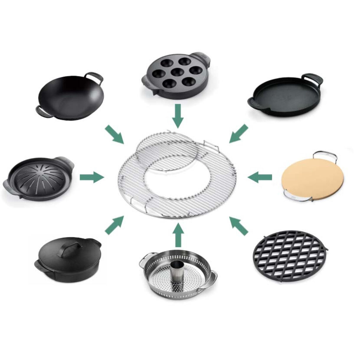 Original Gourmet BBQ System Støpejernsrist