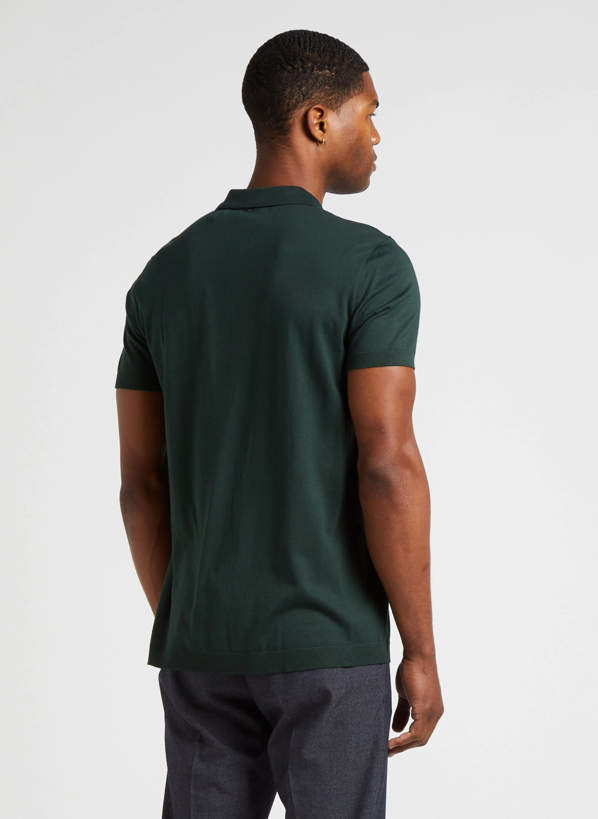 Polo regular-fit en coton mélangé | Vert