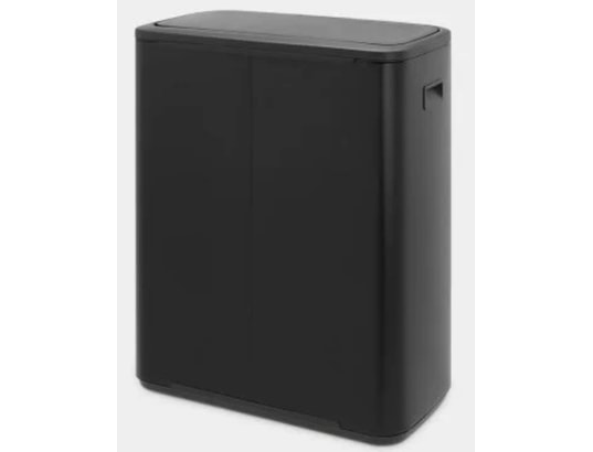 BRABANTIA - Poubelle Touch Bo Touch Bin, 2 x 30L - Matt Black 221484