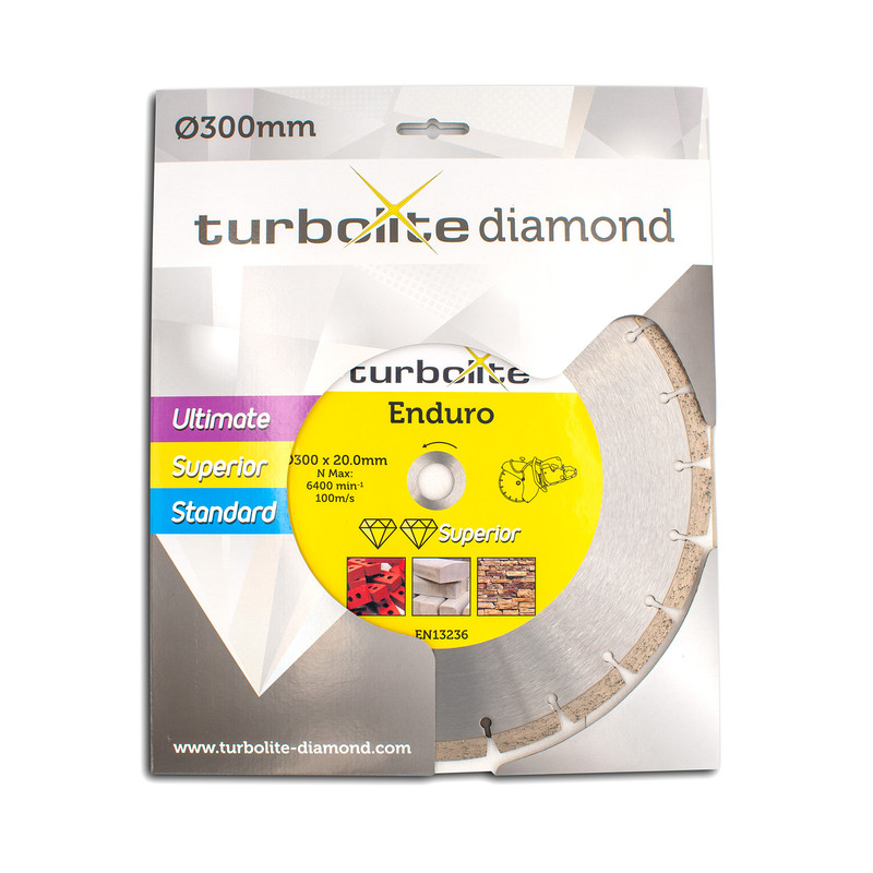Turbolite Superior Enduro diamantschijf universeel 300x20mm