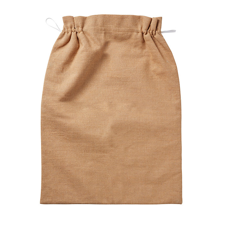 Sac hotte Noël jute naturel l.50 x H.80 cm