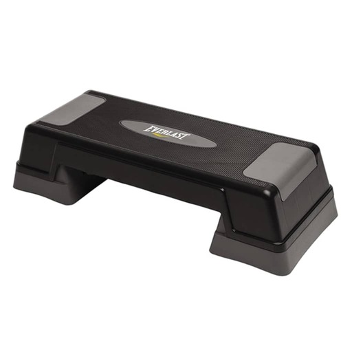 Step Aeróbico Everlast Preto 60x20x20 cm