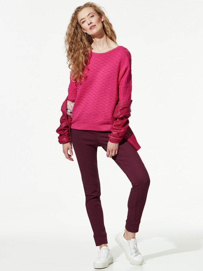 Kimono-Pullover Wellenstruktur