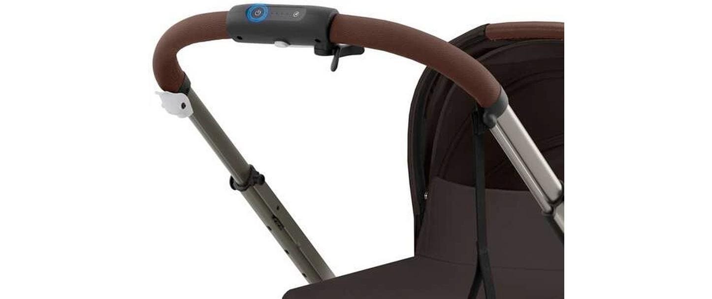 Kinderwagen eGazelle S Dunkelbraun<br>Elektrischer Kinderwagen mit 20 Kombinationen