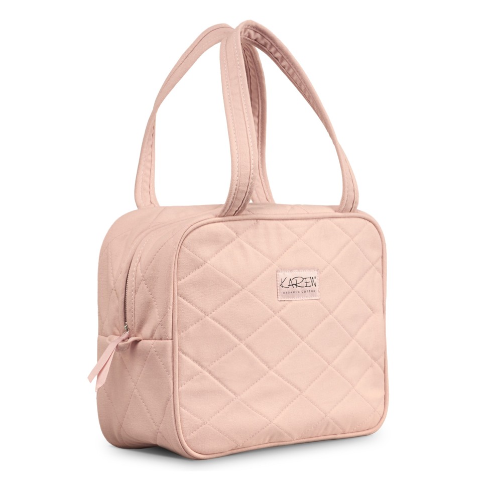 Karen - Toilet bag with handle Nude quilt - Toilettaske