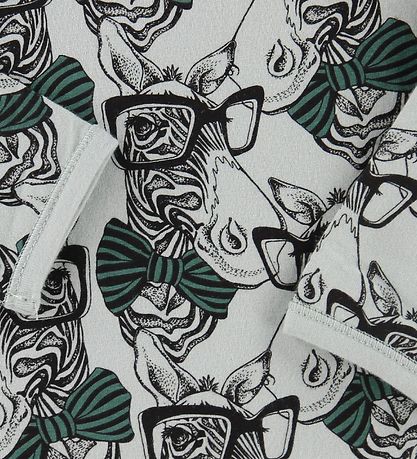 Petit by Sofie Schnoor Body L/æ - Mattgrün m. Zebras