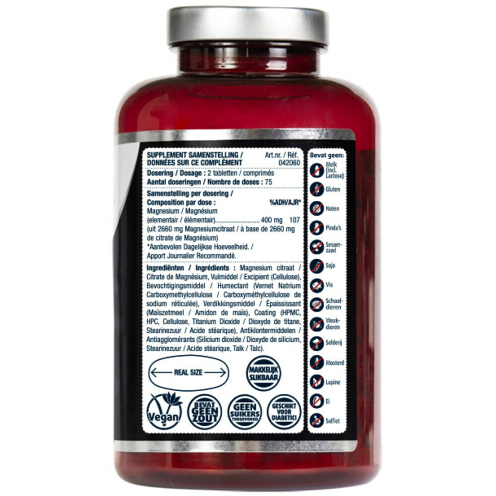 Lucovitaal Magnesium Citraat 400mg150 tabletten