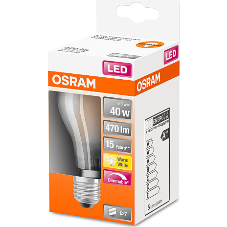 Osram LED kronepære 4,8W - dæmpbar