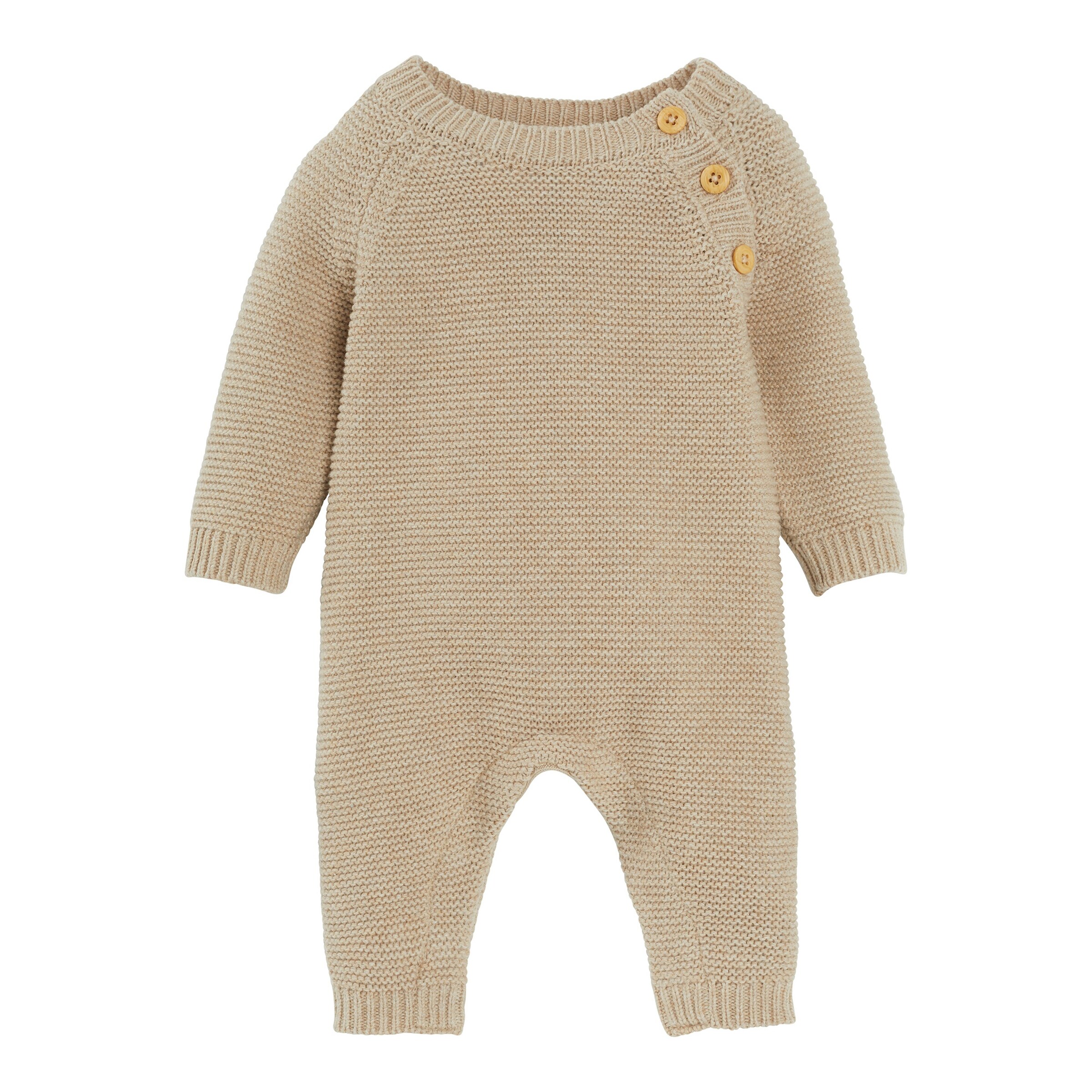 Bornino - Lieblinge Strickoverall langarm beige