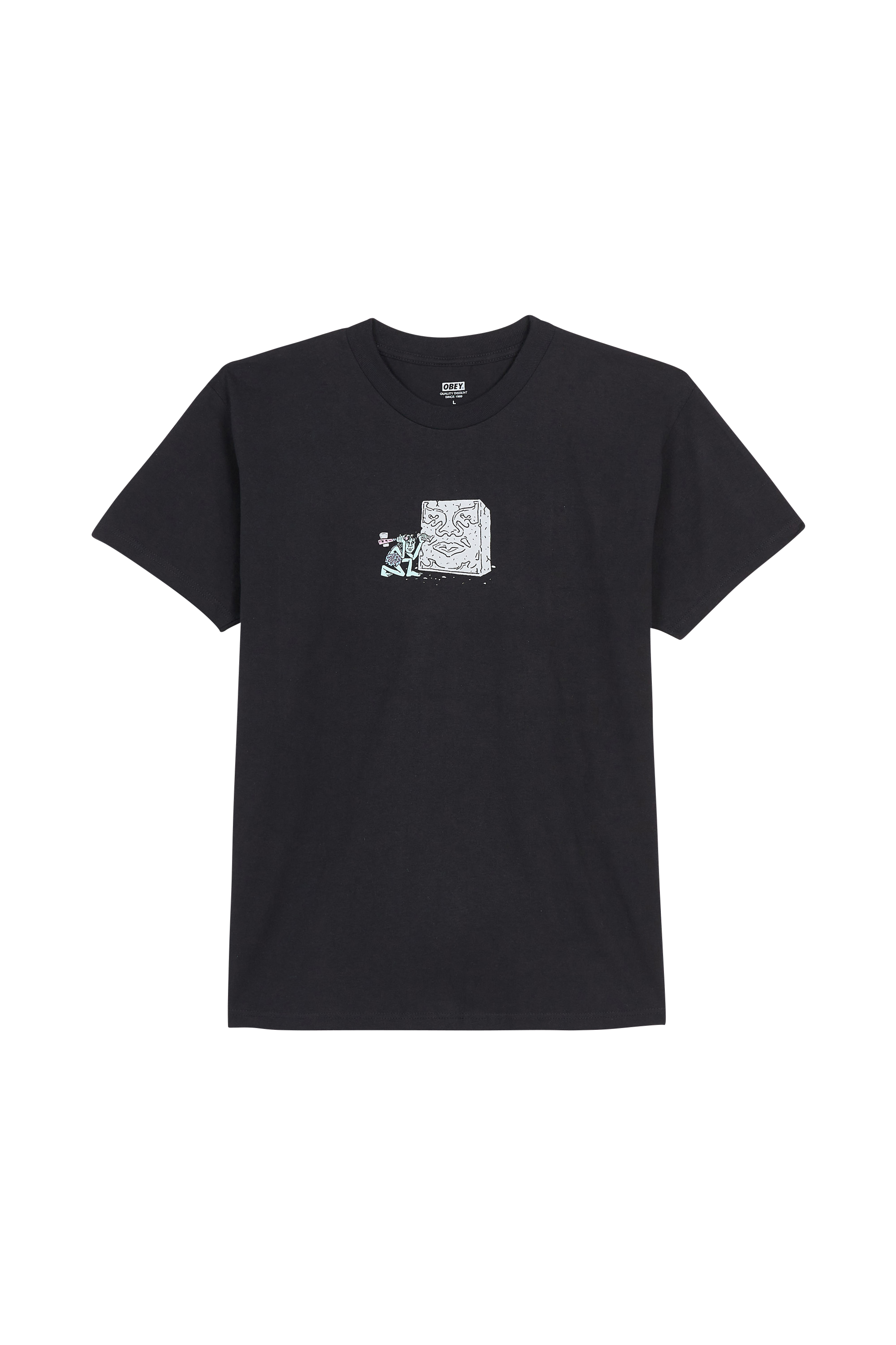 OBEY T-shirt CAVEMAN Noir