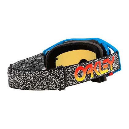 Masque cross Oakley AIRBRAKE MX BLUE CRACKLE ECRAN IRIDIUM 2024 - Bleu