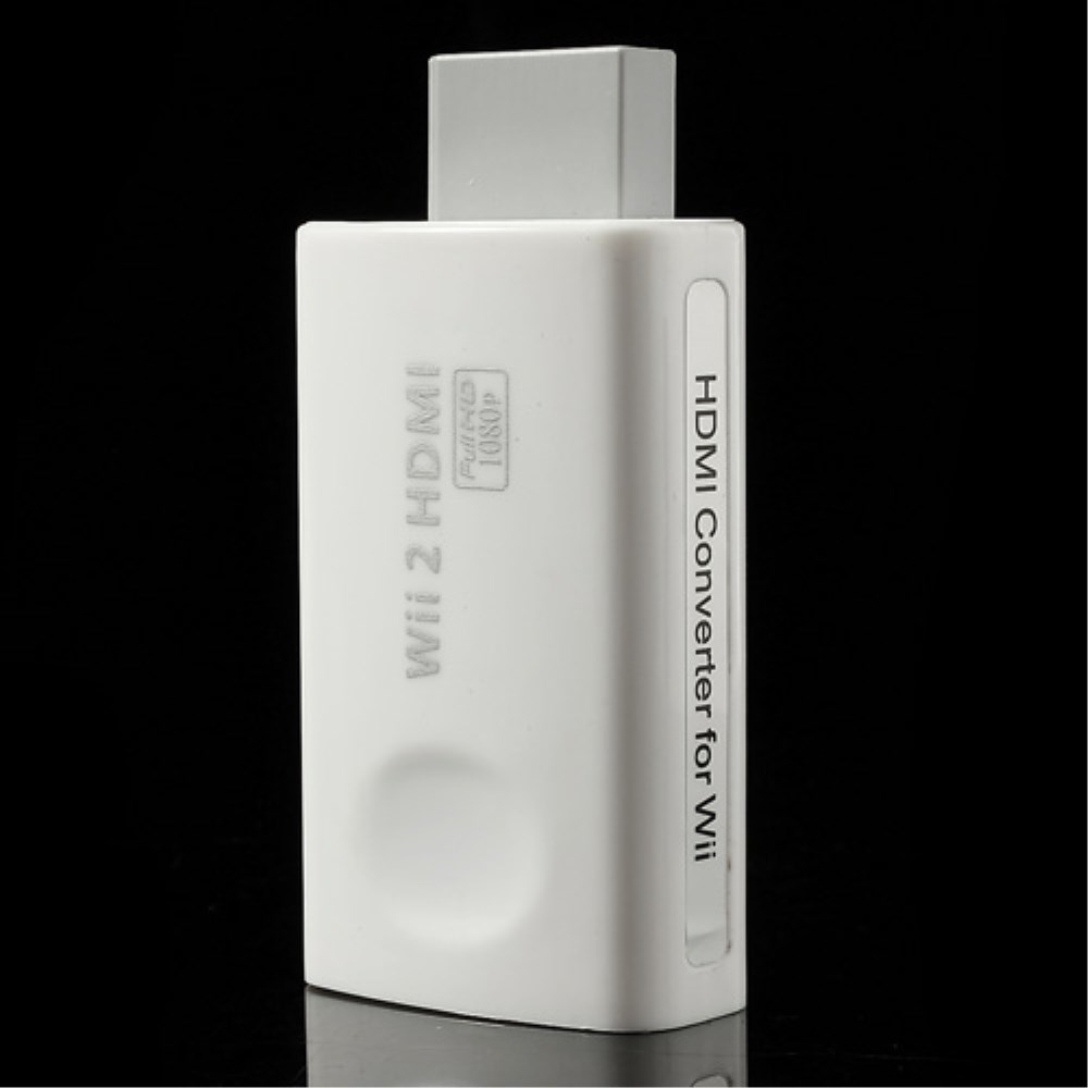 Nintendo Wii HDMI Konverter Adapter Full HD (1080p) mit 3.5mm Audio Ausgang - Weiss