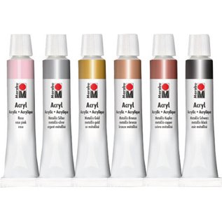 Set de peinture acrylique SHINY CLASSICS, 6 x 12 ml