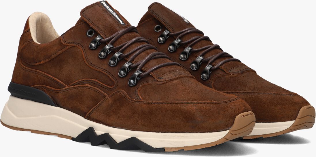 FLORIS VAN BOMMEL cognac floris van bommel lage sneakers sfm-10135