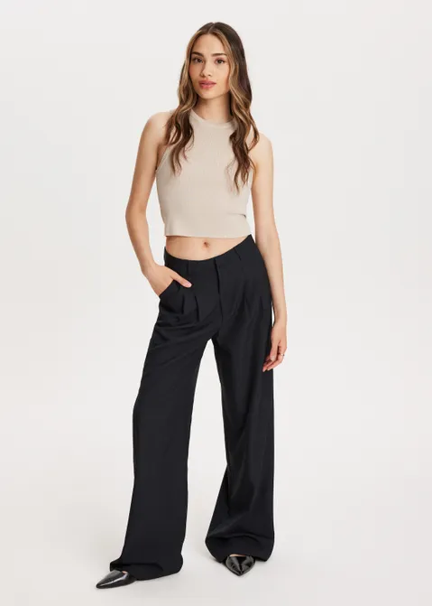 Wide leg pantalon blauw (BLW.D)