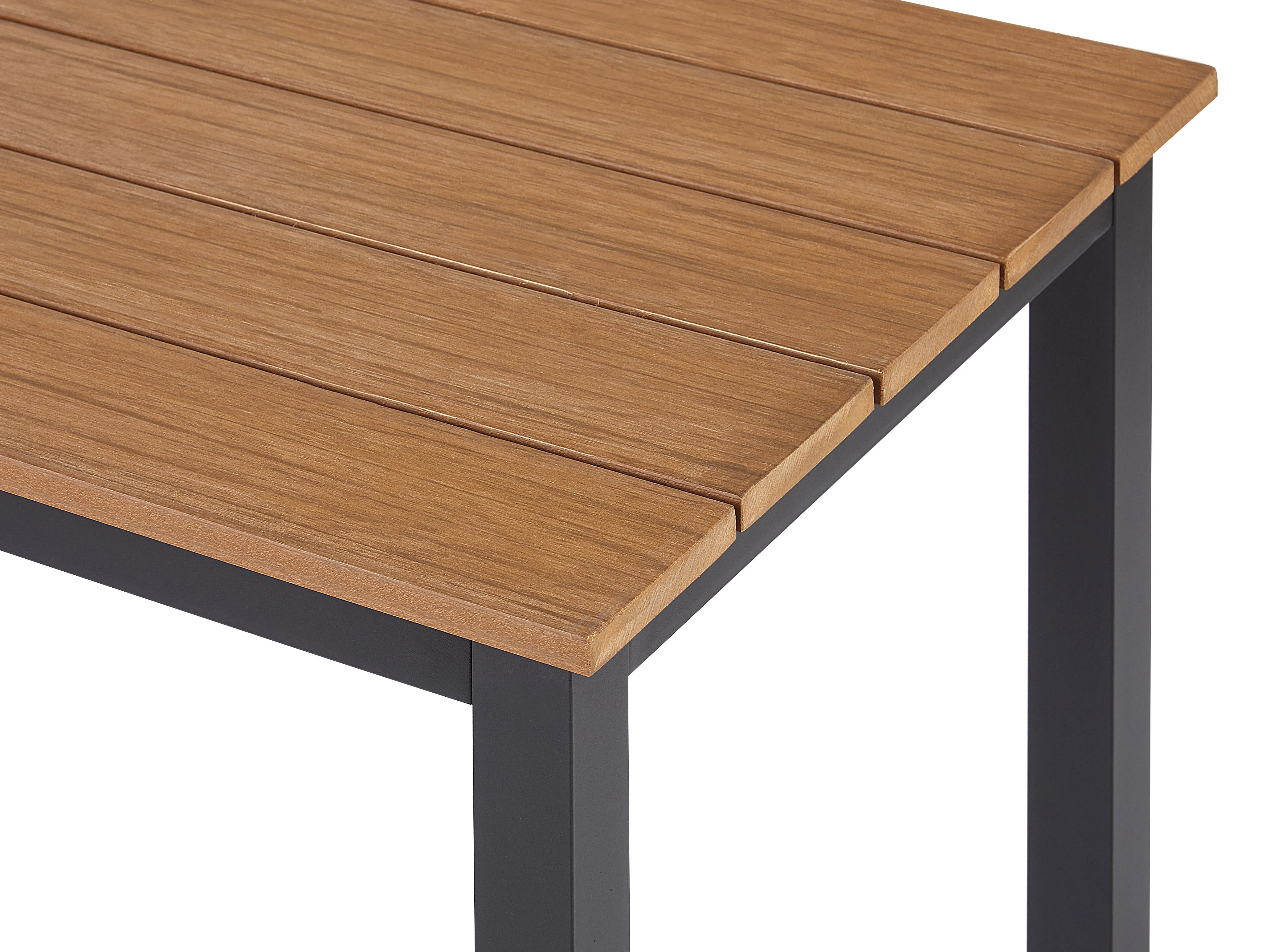 Tuin hoekloungeset met tafel 5-zits MESSINA linkszijdig Metaal Zwart