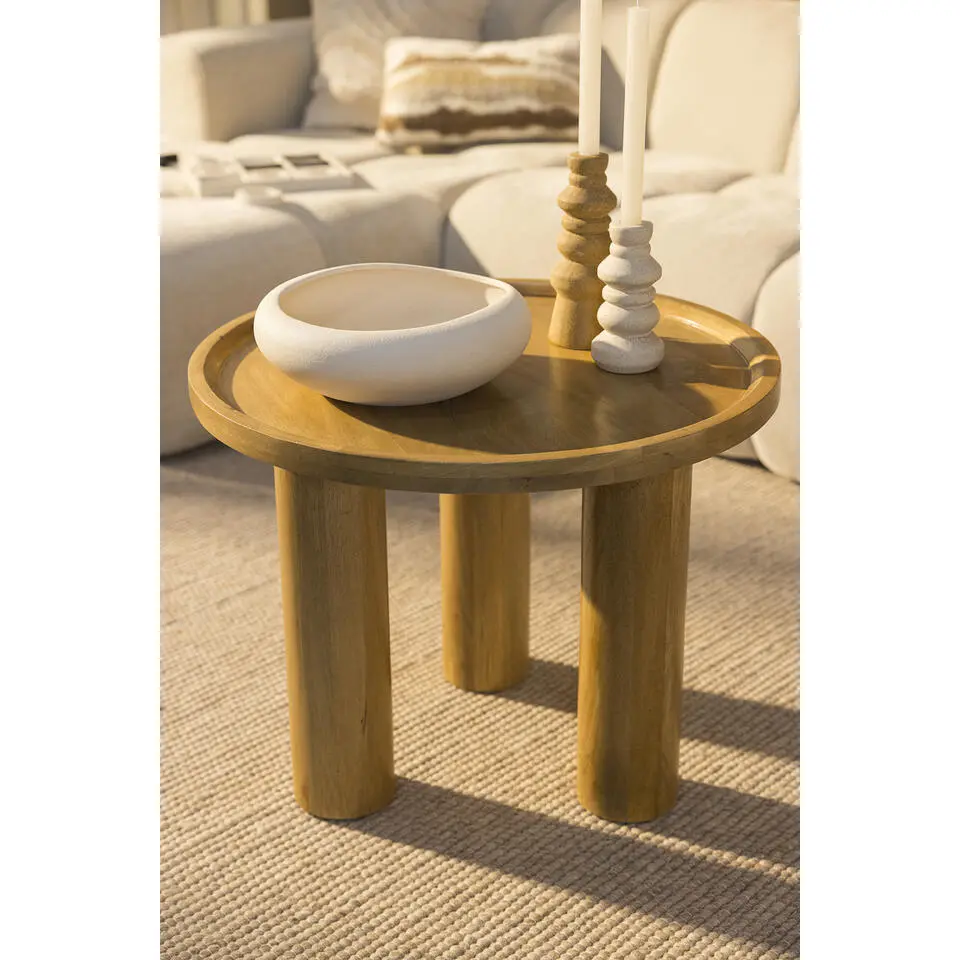 Salontafel Liam - mangohout - 40x60x60 cm