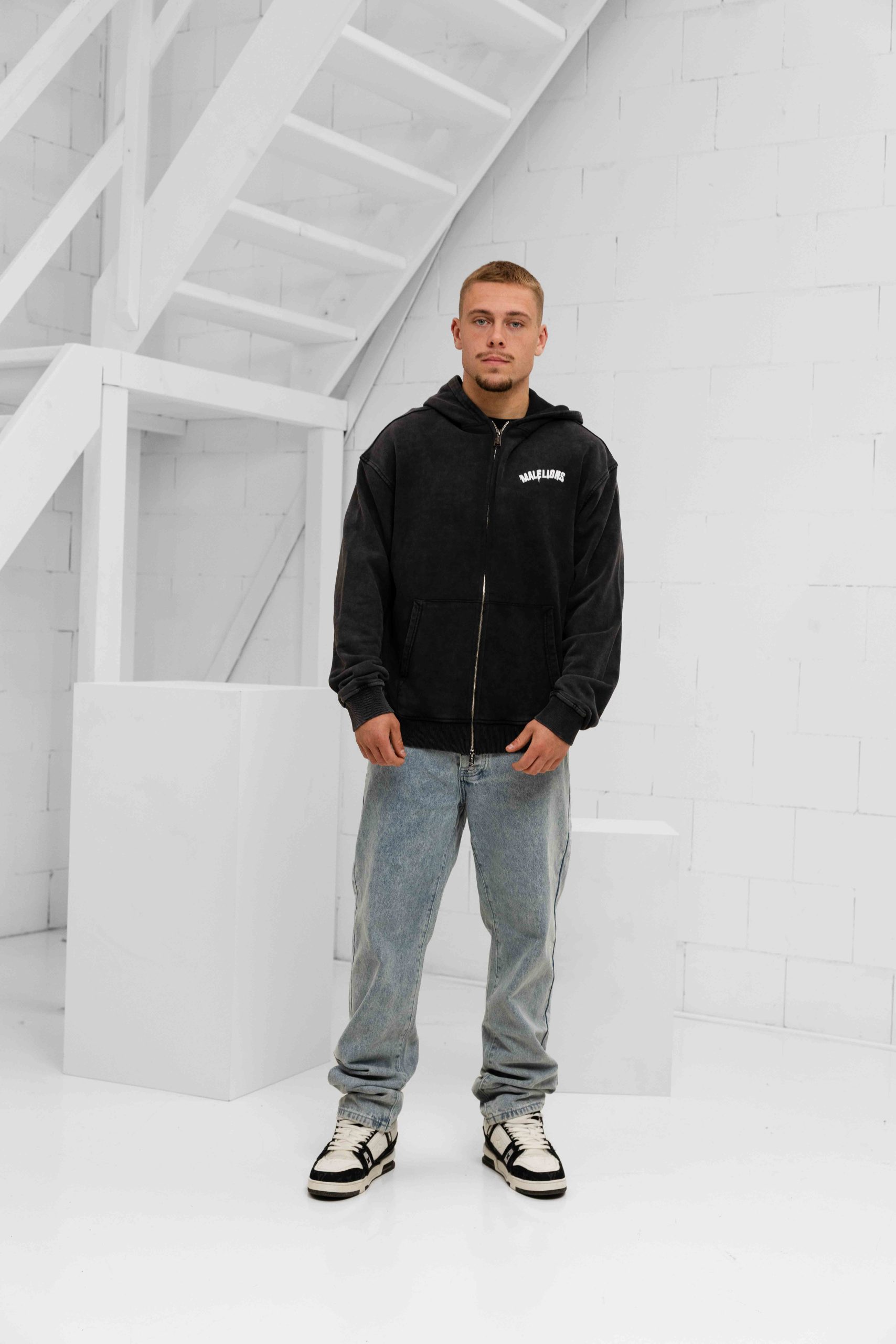 Malelions Graffiti Vest Heren Donkergrijs