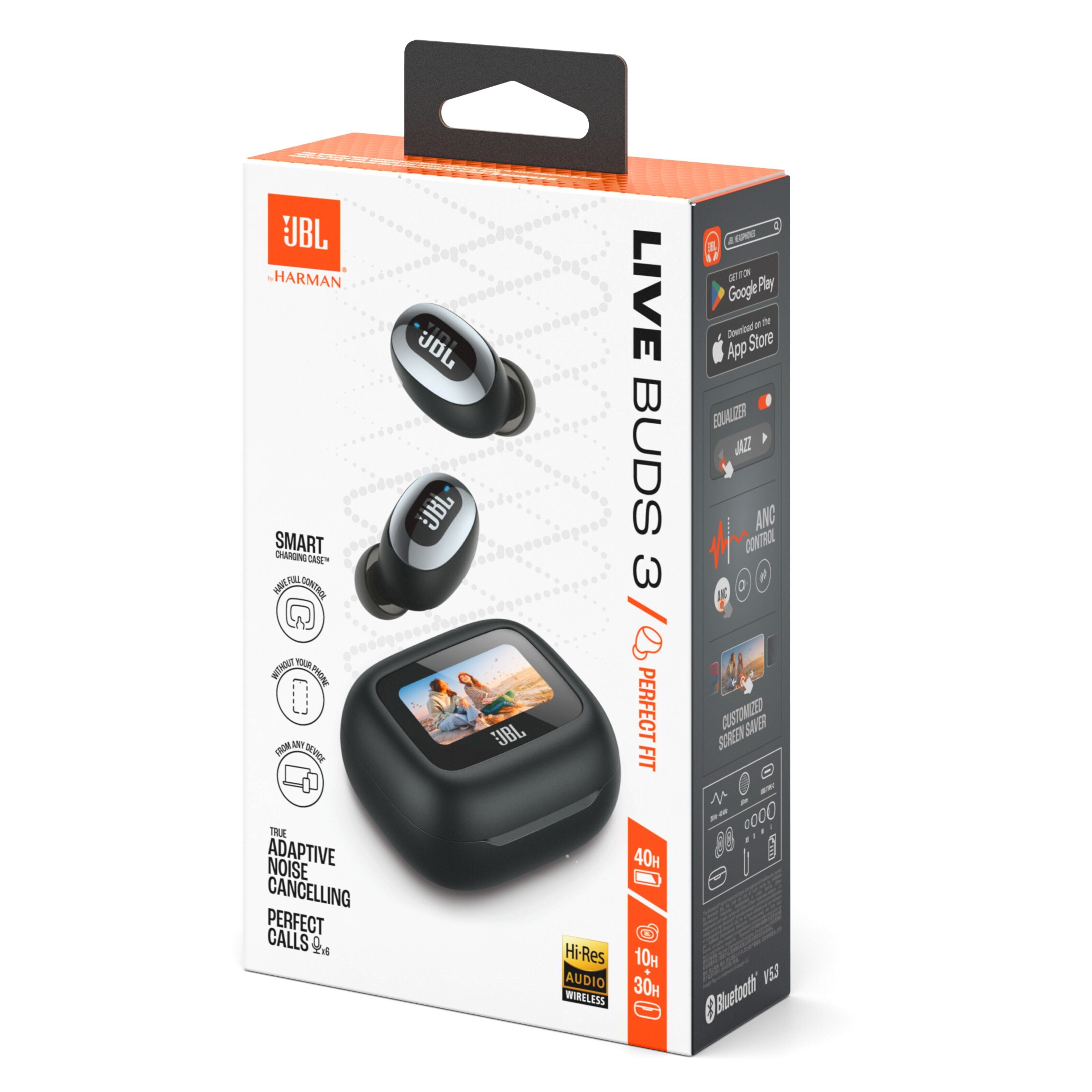JBL Live Buds 3 Trådløse hodetelefoner Svart