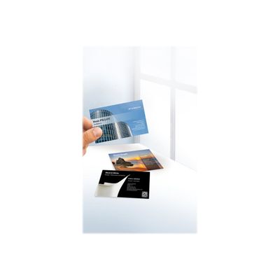 Avery - Papier pour 40 cartes de visite à bords lisses 85 x 54 mm - 240 g/m² - impression jet d'encre - 5 feuilles