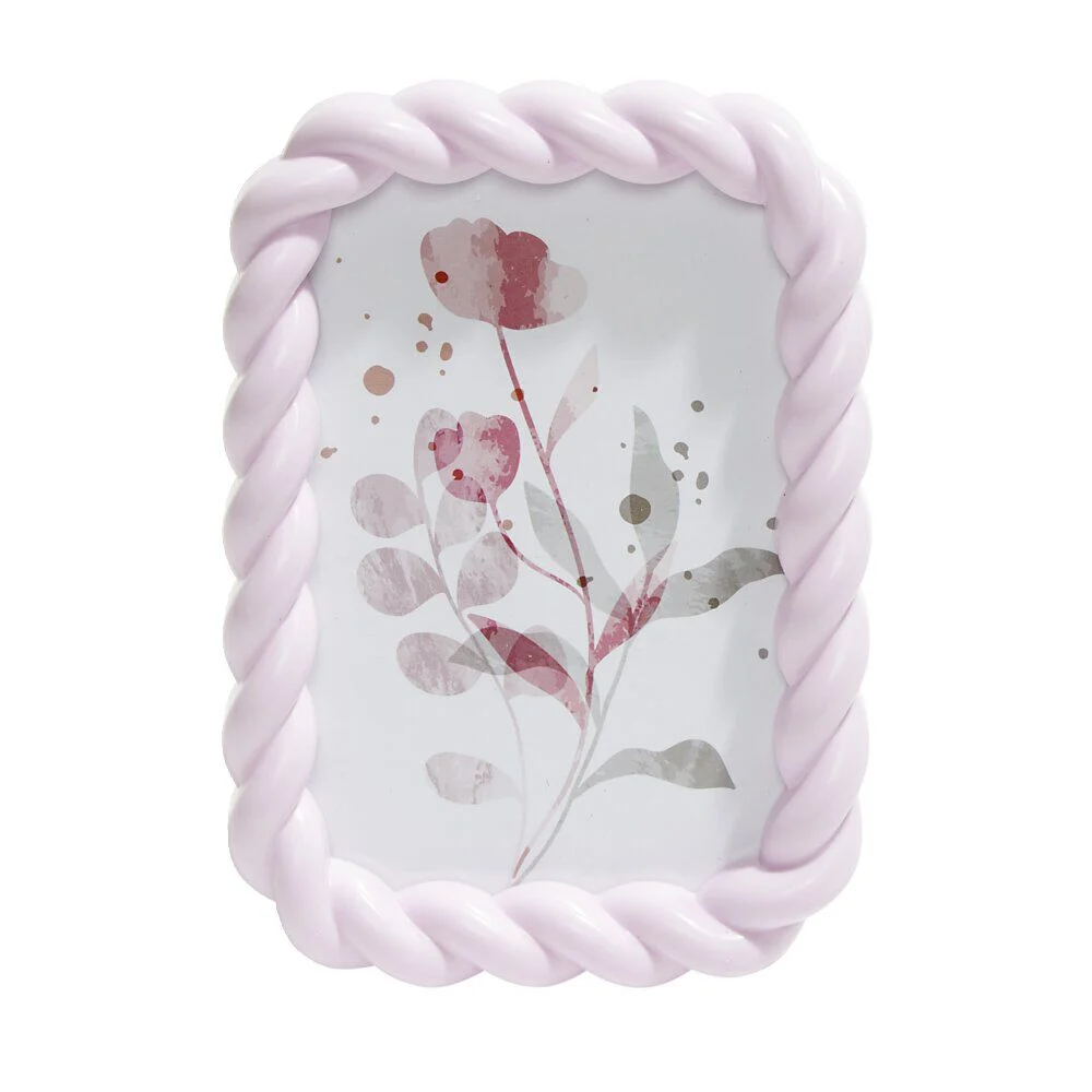 Cadre photo plastique contour torsadé 13x18cm - 4 modèles