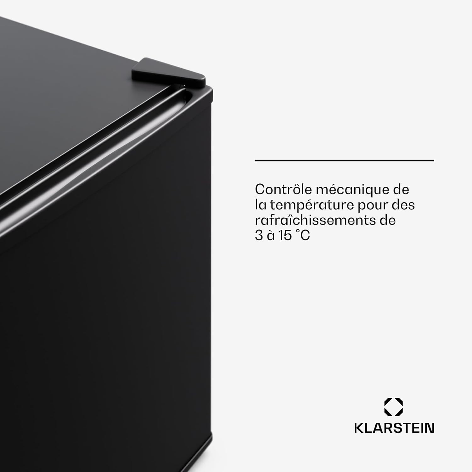 Klarstein Mini réfrigérateur et congélateur intérieur 44 L, réfrigérateur avec étagères réglables