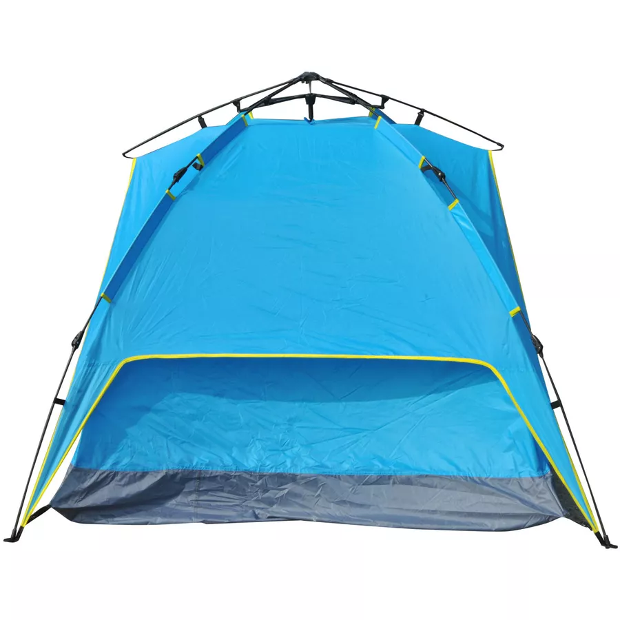 Outsunny Campingzelt für 3-4 Personen blau, gelb