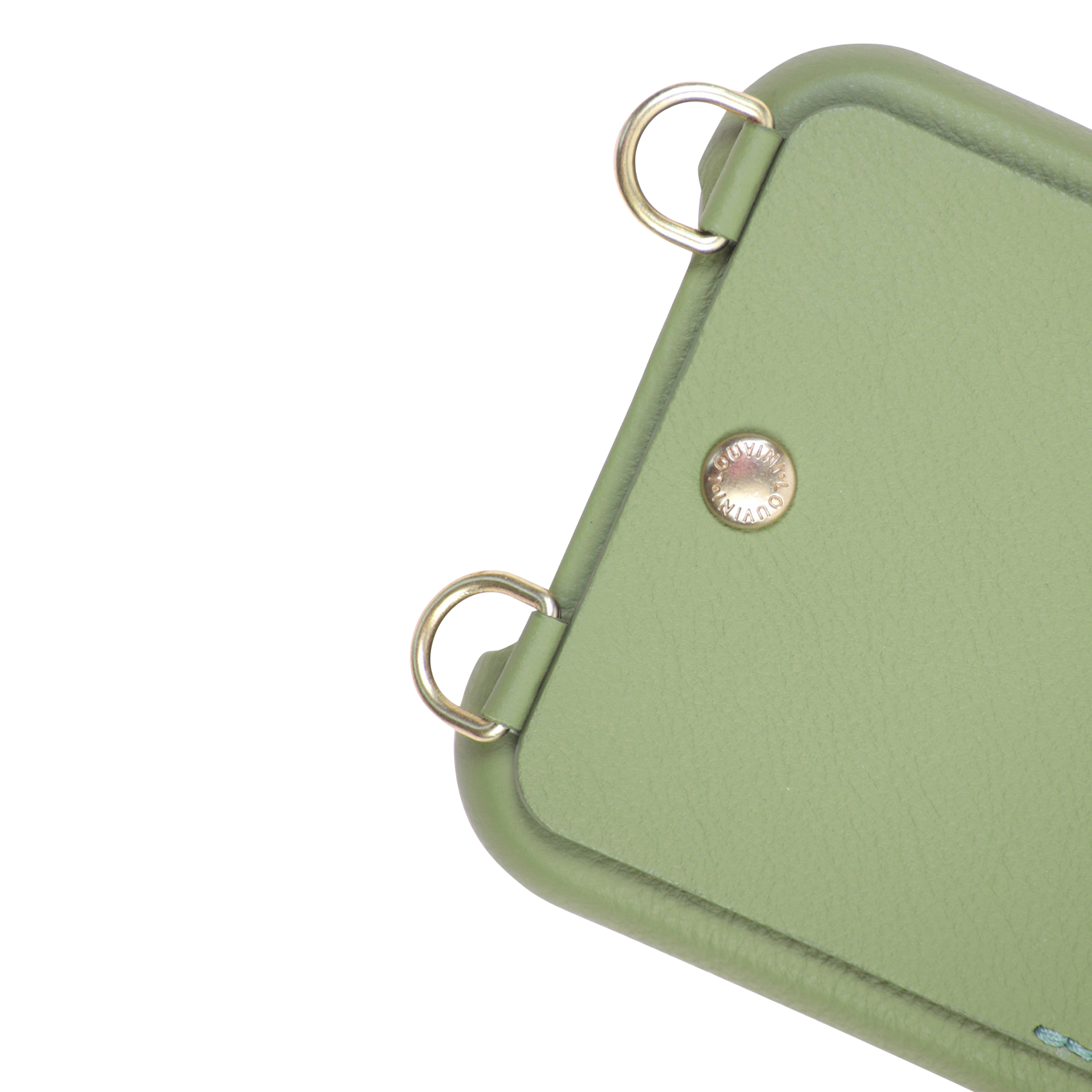 LOU - Etui pour iPhone avec pochette en cuir| Kaki