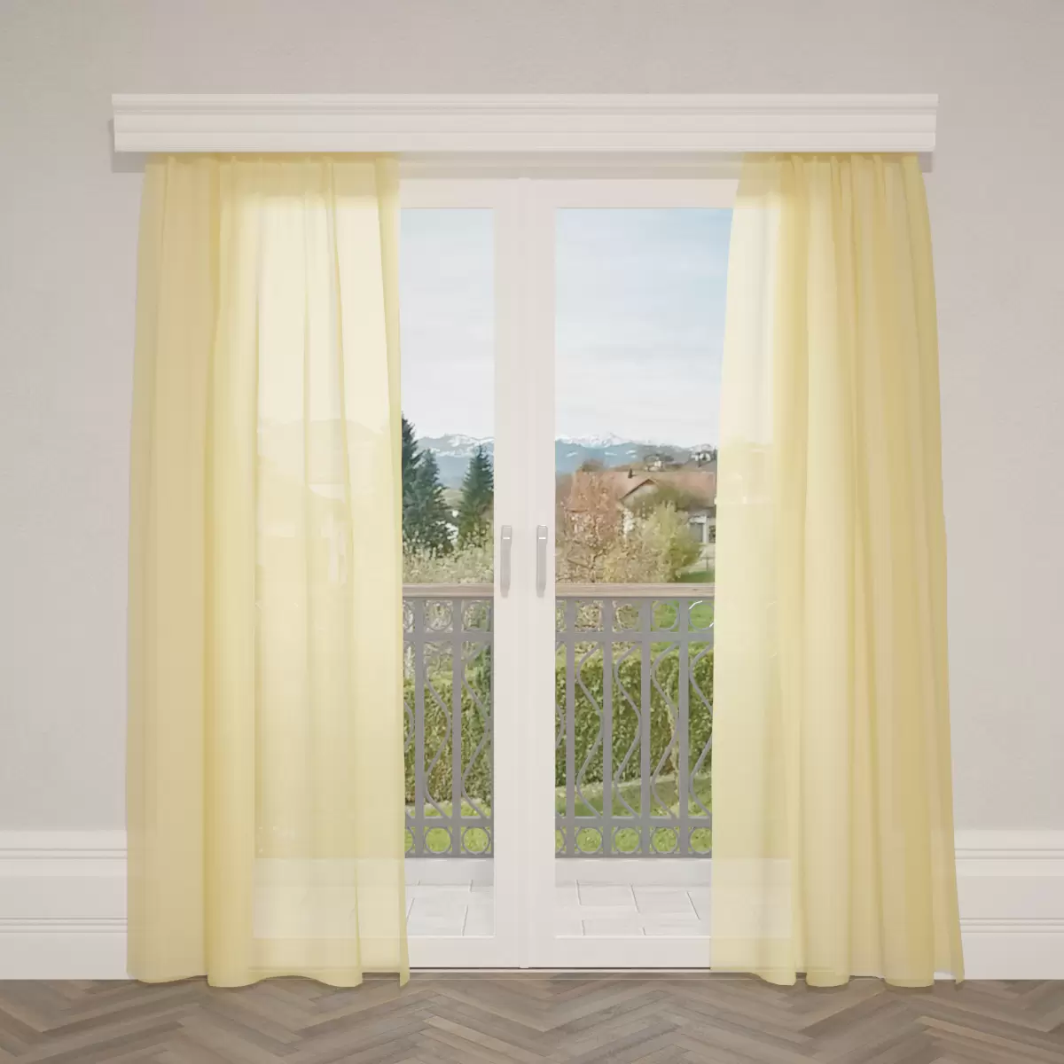 Tagvorhang Mousseline Beige