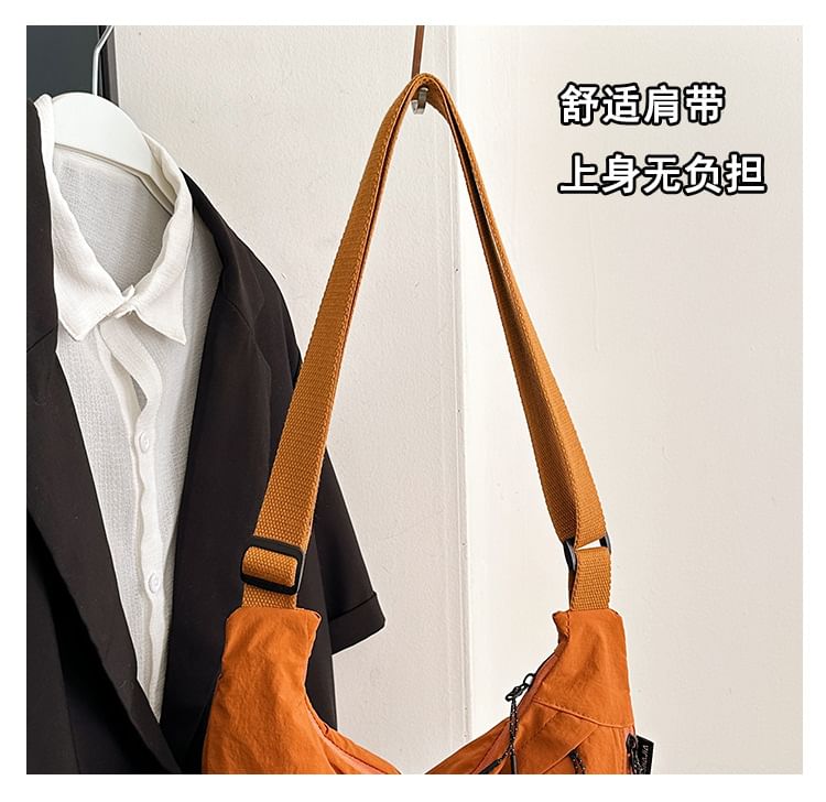 Hikuozy - Nylon Crossbody Tas met Ritssluiting