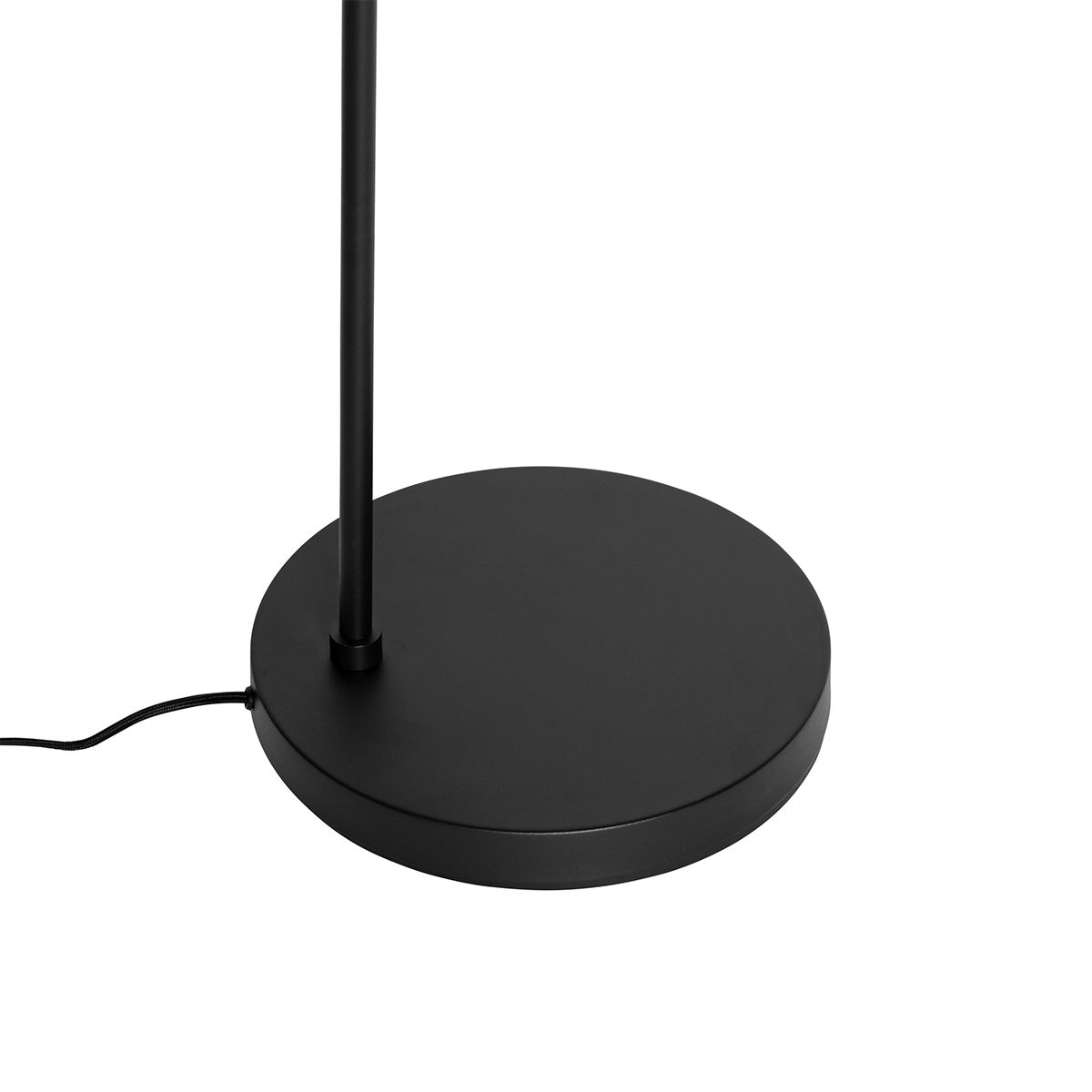 Design vloerlamp zwart met goud glas - Bert