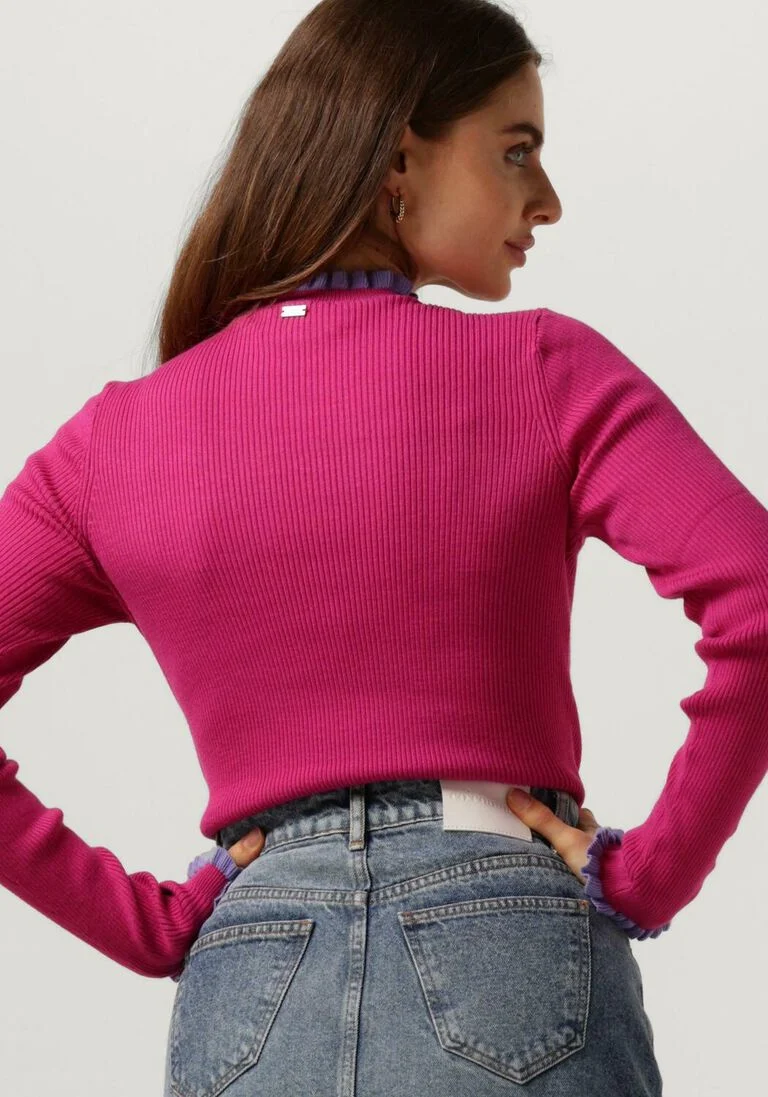 POM AMSTERDAM roze pom amsterdam trui fiery pink