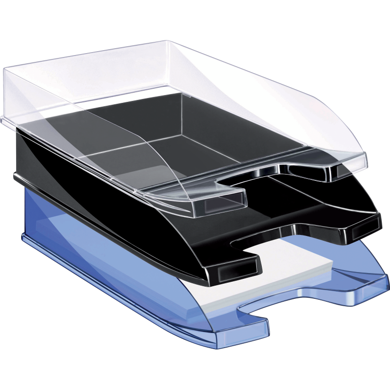 Corbeille A Courrier Oxford Polypro Assorti Opaque Et Translucide