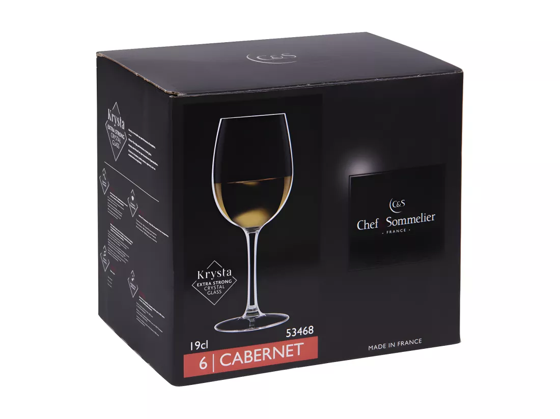 Cabernet Tulipe - 6 verres à pied 19cl