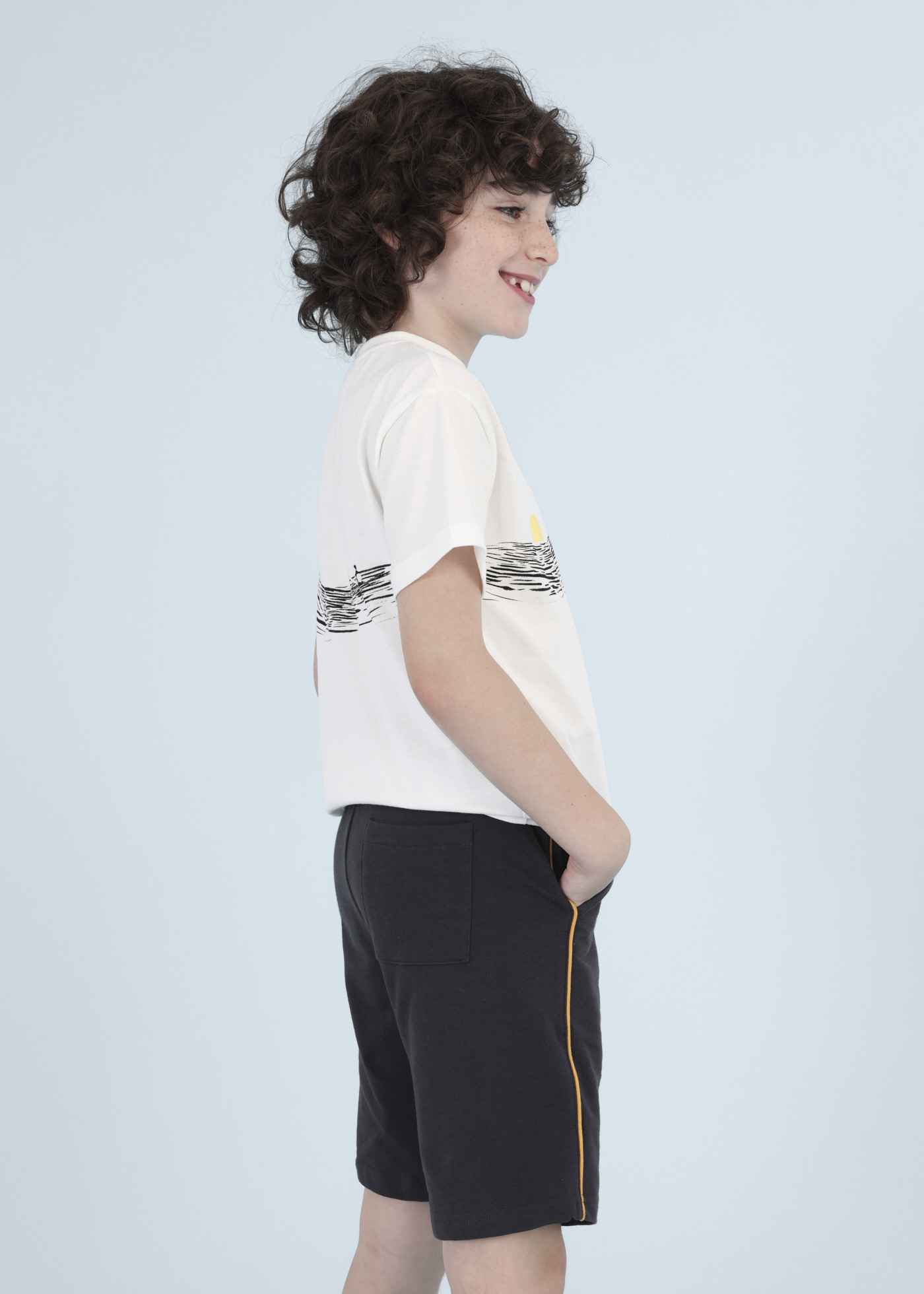 Conjunto de algodão de duas peças para meninos