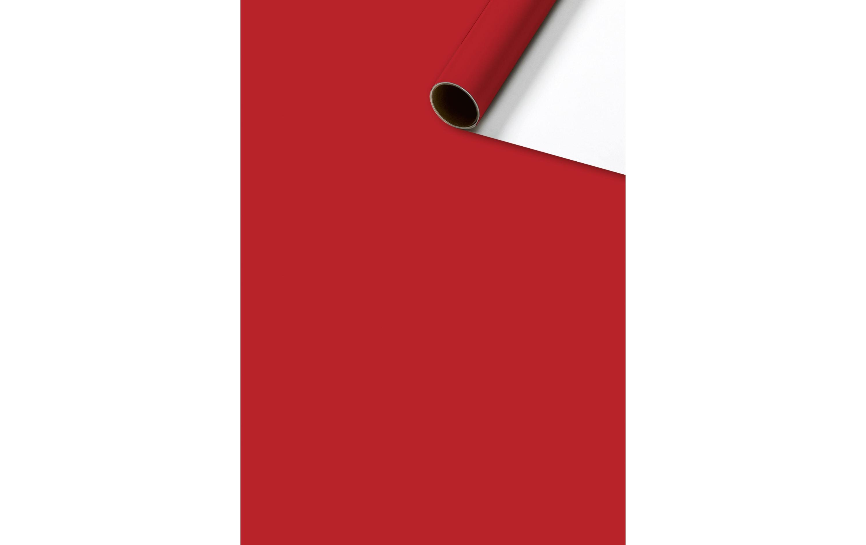 Geschenkpapier Colour Dunkelrot / Weiss, 70 cm x 2 mGeeignet als Geschenkverpackung oder Einfasspapier für Bücher