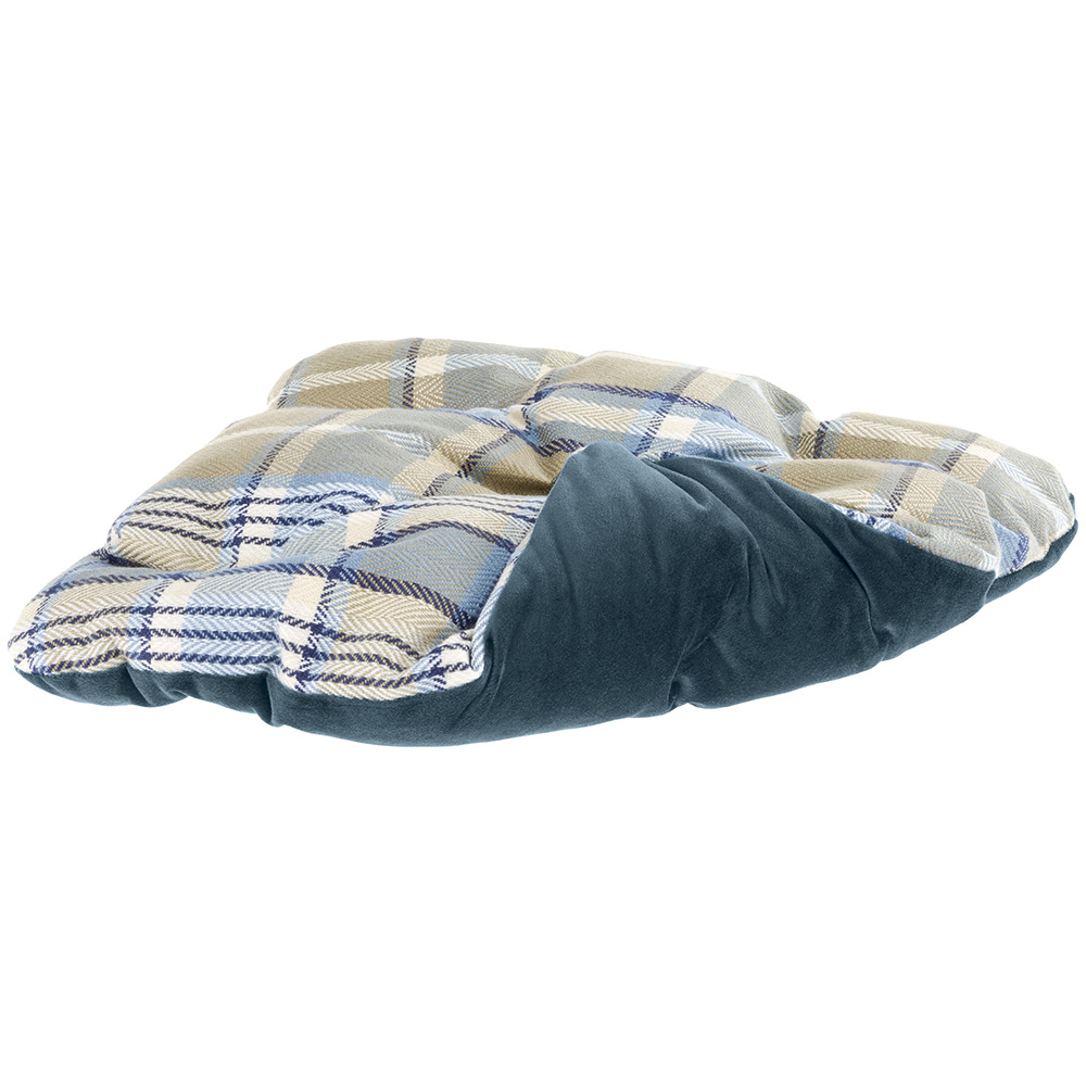 Ferplast, maisonnette pour chats d'intérieur edinburgh, couchage avec coussin, lit pour chats, écossais, velours doux, lavable,