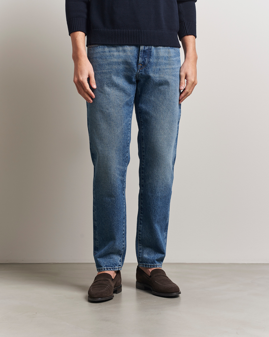 Incotex 5-Pocket Stretch Denim Light Wash