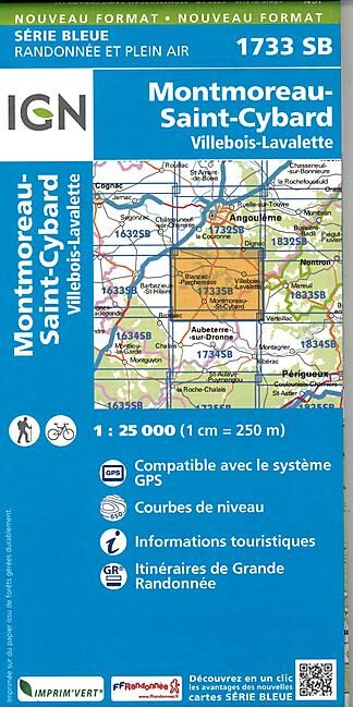 IGN - 1733 SB MONTMOREAU ST CYBARD 1 25 000