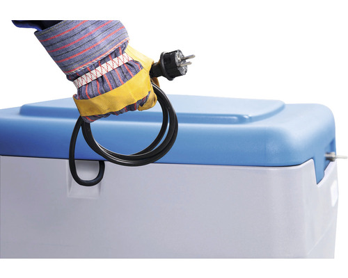 Mobiel dieseltanksysteem Polymove 250 met 12V-elektropomp, polyethyleengrijs/blauw, 250 l